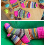 Scrappy DK Socks Free Knitting Pattern