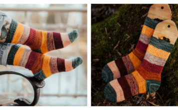 Scrappy Socks Free Knitting Pattern