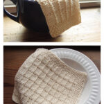 Square Tile Washcloth Knitting Pattern