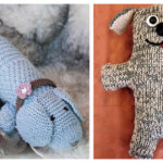 Stuffed Toy Dog Free Knitting Pattern