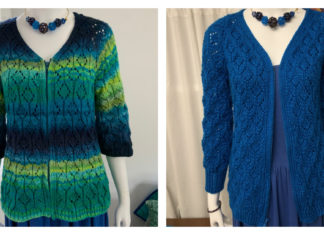 Tulips Cardigan Free Knitting Pattern