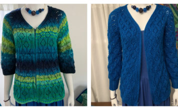 Tulips Cardigan Free Knitting Pattern