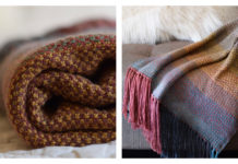 Woven-Look Throw Free Knitting Pattern