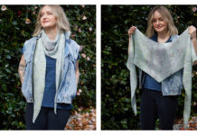 April Shallow Triangle Scarf Free Knitting Pattern