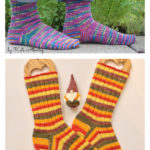 Basic Ribbed Socks Free Knitting Pattern