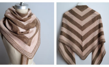 KISS Shawl Free Knitting Pattern