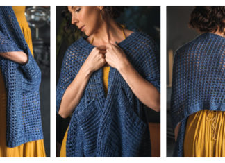 Rhay Pocket Shawl Knitting Pattern