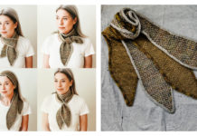 Schelpje Skinny Scarf Free Knitting Pattern and Video Tutorial