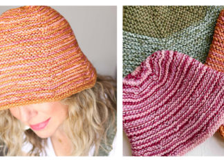 Scrappy Bucket Hat Free Knitting Pattern