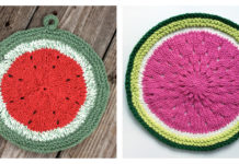 Watermelon Dishcloth Free Knitting Pattern