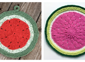 Watermelon Dishcloth Free Knitting Pattern