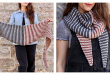 Brewster Striped Kerchief Free Knitting Pattern