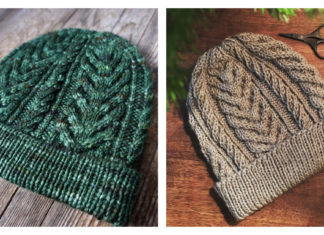 Lake Reed Beanie Free Knitting Pattern