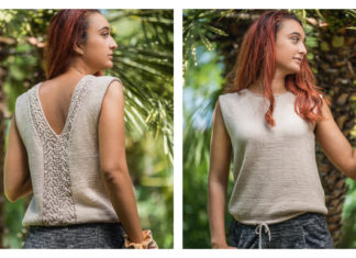 Top Primavera Sleeveless Top Free Knitting Pattern