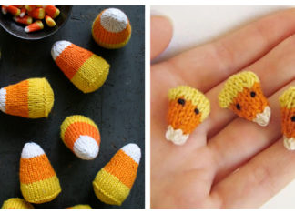 Candy Corn Softies Free Knitting Patterns