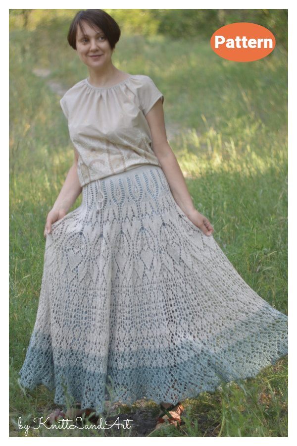 Lana Lacey Skirt Free Knitting Pattern