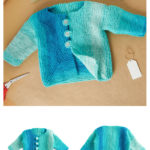 Mitered Square Baby Jacket Free Knitting Pattern