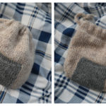 Onigiri Drawstring Pouch Free Knitting Pattern