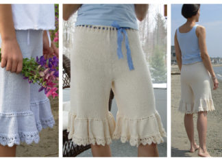 Ruffle Shorts Free Knitting Pattern