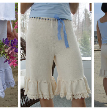 Ruffle Shorts Free Knitting Pattern
