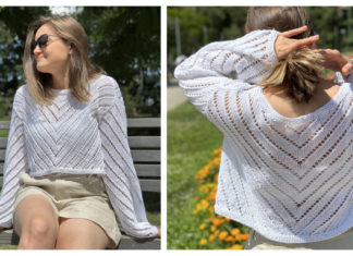 Triangle Blouse Free Knitting Pattern