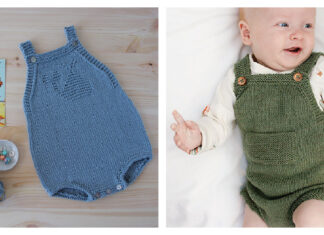 10+ Baby Romper Free Knitting Pattern