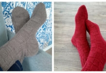 Basket Stitch Chessmaster Socks Free Knitting Pattern