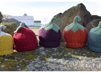 Chunky Harvest Hats Free Knitting Pattern