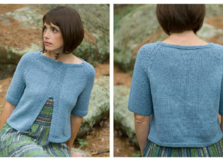 Classic Silk Faux Cardigan Free Knitting Pattern