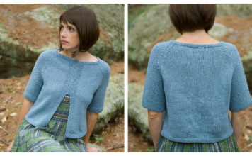 Classic Silk Faux Cardigan Free Knitting Pattern