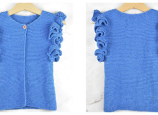 Cloudborn Kids Sleeveless Cardigan Free Knitting Pattern