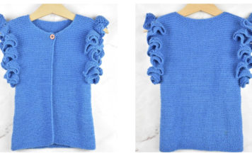 Cloudborn Kids Sleeveless Cardigan Free Knitting Pattern