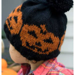 Colorwork Pumpkin Kids Hat Free Knitting Pattern