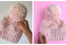 Easy Ade Beanie Hat Free Knitting Pattern