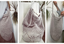 Lotus Tote Bag Free Knitting Pattern