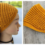 Popcorn Stitch Wide Ear Warmer Free Knitting Pattern and Video Tutorial