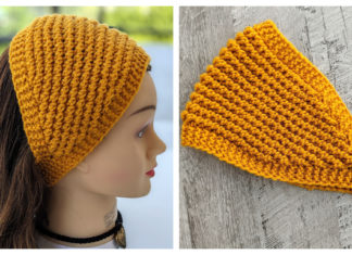 Popcorn Stitch Wide Ear Warmer Free Knitting Pattern and Video Tutorial