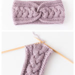 Summit Cables Headband Free Knitting Pattern
