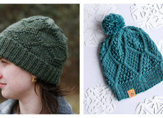 The Diamond Hat Free Knitting Pattern