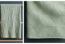 Tumbling Blocks Blanket Free Knitting Pattern