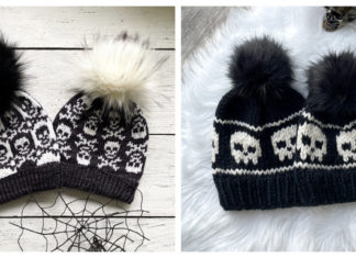 10+ Halloween Skull Hat Knitting Patterns