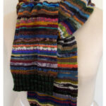 Alliteration Sock Scrap Scarf Free Knitting Pattern