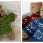 Bear in Sweater Free Knitting Pattern