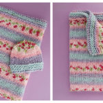 Blooms Baby Blanket and Hat Set Free Knitting Pattern