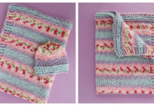 Blooms Baby Blanket and Hat Set Free Knitting Pattern