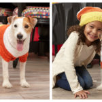 Candy Corn Dog Sweater Free Knitting Pattern