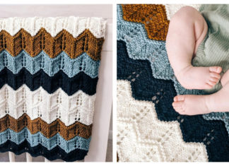 Chevron Baby Blanket Free Knitting Pattern