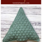 Christmas Tree Pillow Free Knitting Pattern