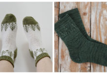 Christmas Tree Socks Knitting Patterns