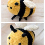 Easy Plush Bee Free Knitting Pattern